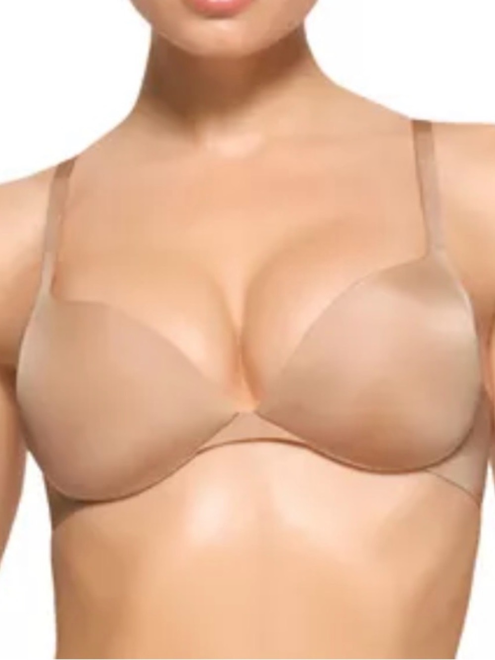 skims ultimate push up plunge bra clay nwt 40d